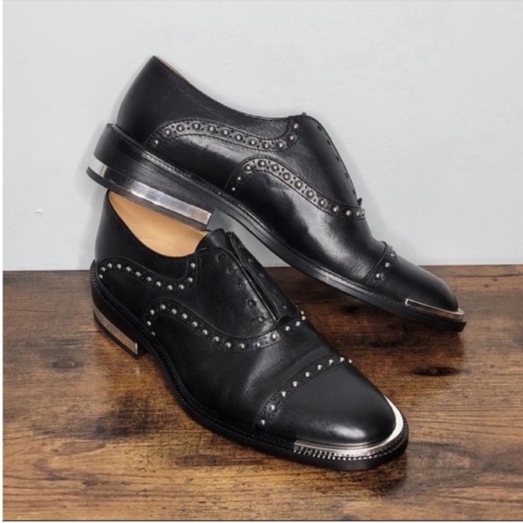 Barbara Bui Shoes - Barbara Bui Italian Leather Studded Oxfords 37.5